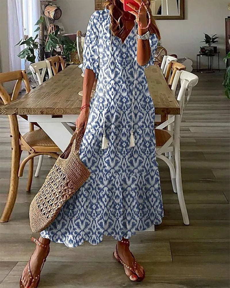 Apria | Fließendes böhmisches Maxikleid