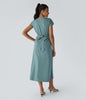 Ella | modisches Wickelkleid mit hoher Taille für Damen