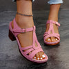 Lotus | Damen Sandalen mit Blockabsatz und Cut-Outs