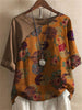 Vivienne | Feminines Kurzarmshirt mit Blumenmuster