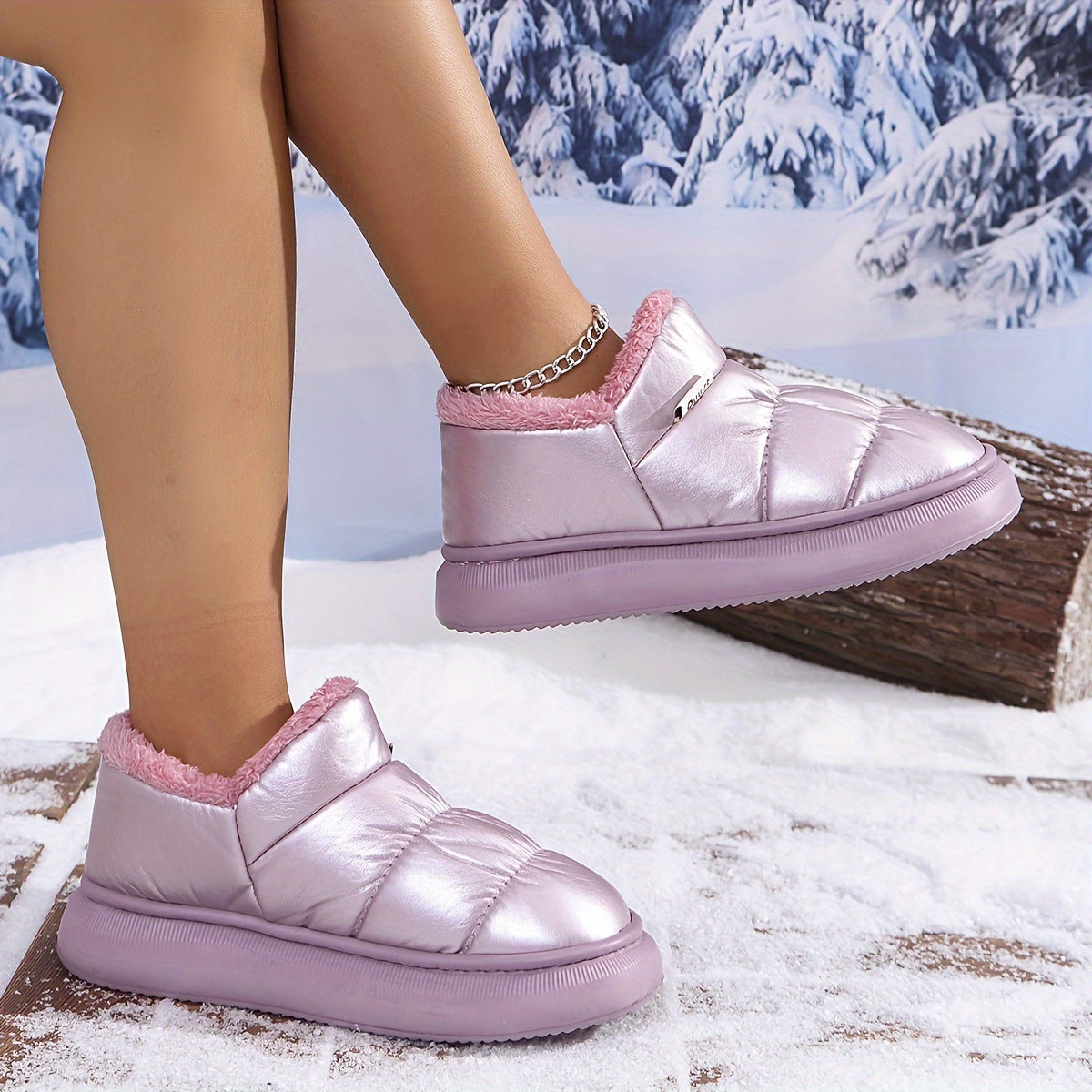 Makayla | Slip-On Schneestiefel für Damen, gemütlich & funktional