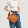 Cecilie | Schultertasche und Handtasche aus drei Schichten Leder