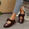 Nataly | modische flache Schuhe mit Schleifenakzent