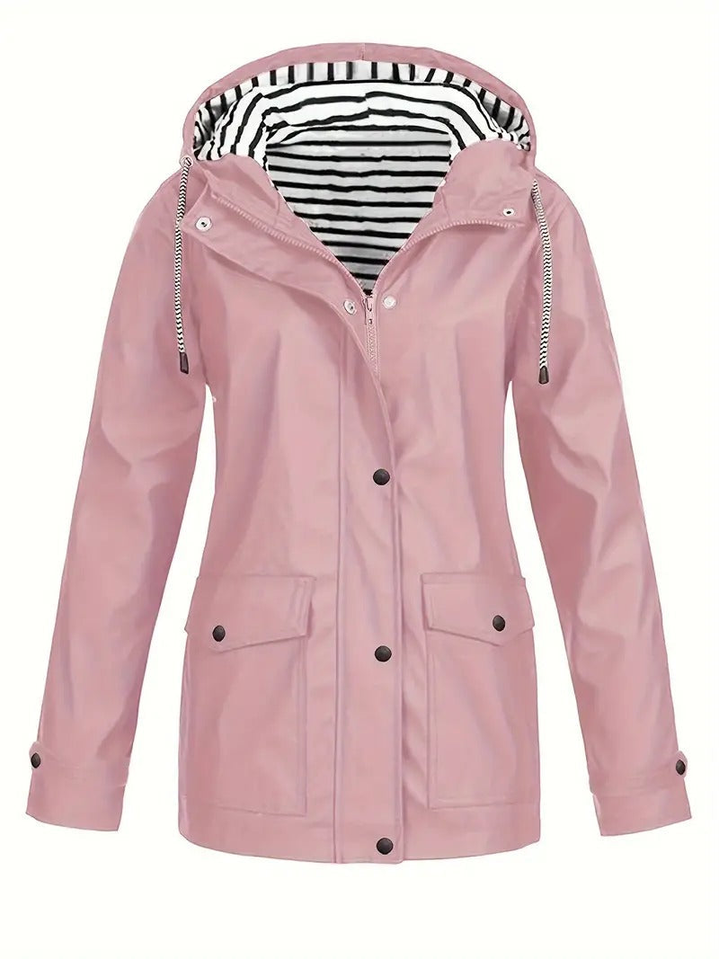 Selina™ | Eleganter Allwettermantel - Rosa / S