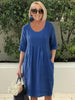 Yamileth | stylisches Baumwollkleid mit Seitentaschen