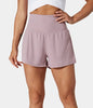 China | Sportliche Shorts mit hoher Taille und fließendem Oberstoff
