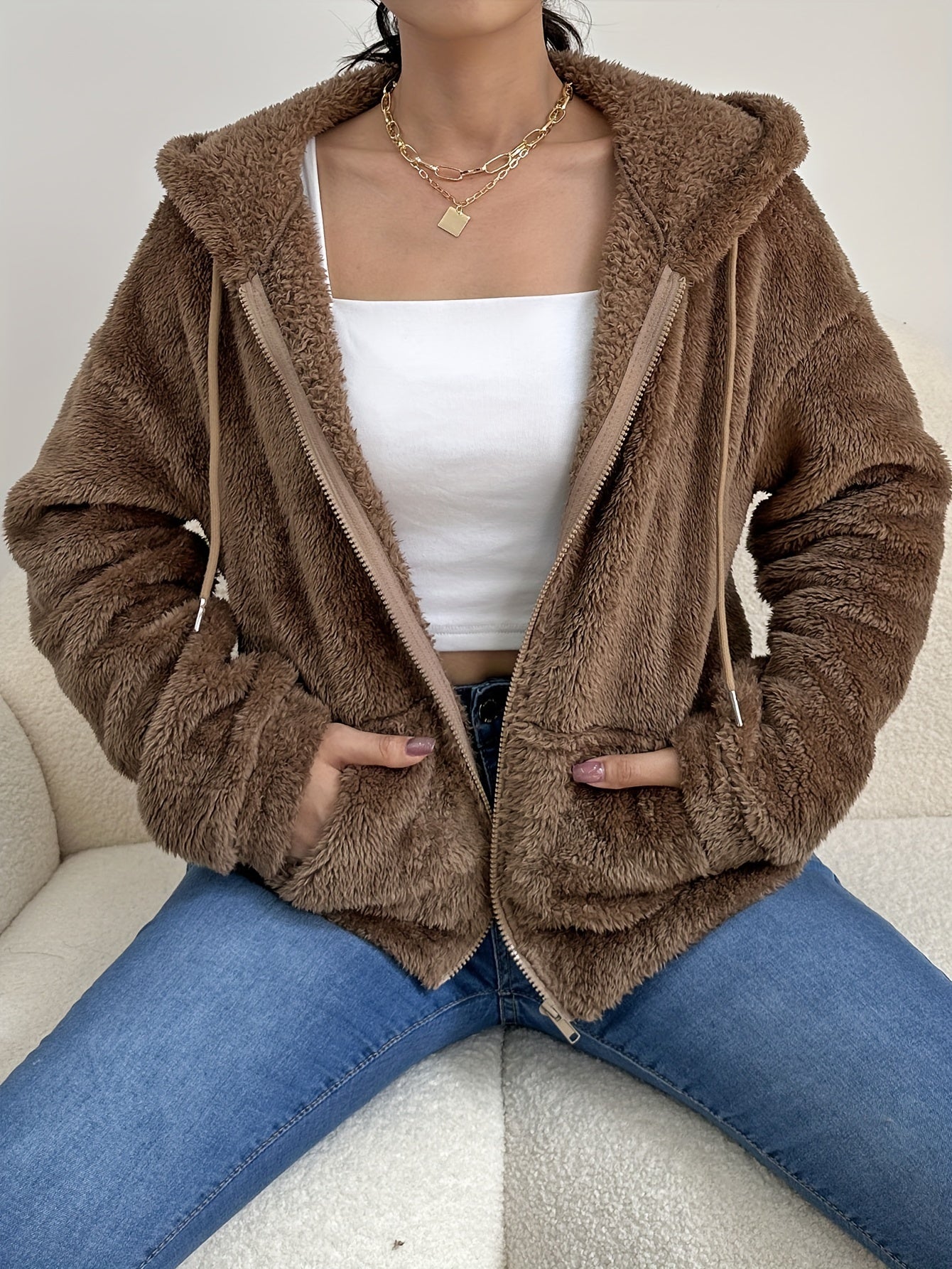Teddy-Jacke | stilvoll und warm - S