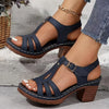 Lotus | Damen Sandalen mit Blockabsatz und Cut-Outs