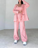 Isabella | dreiteiliges Strick-Set - Rosa / S