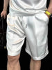 Rowell | elegantes Freizeit-Set aus seidigem T-Shirt und Shorts