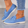 Yany | Damen-Loafers aus Wildleder mit geknoteter Quaste