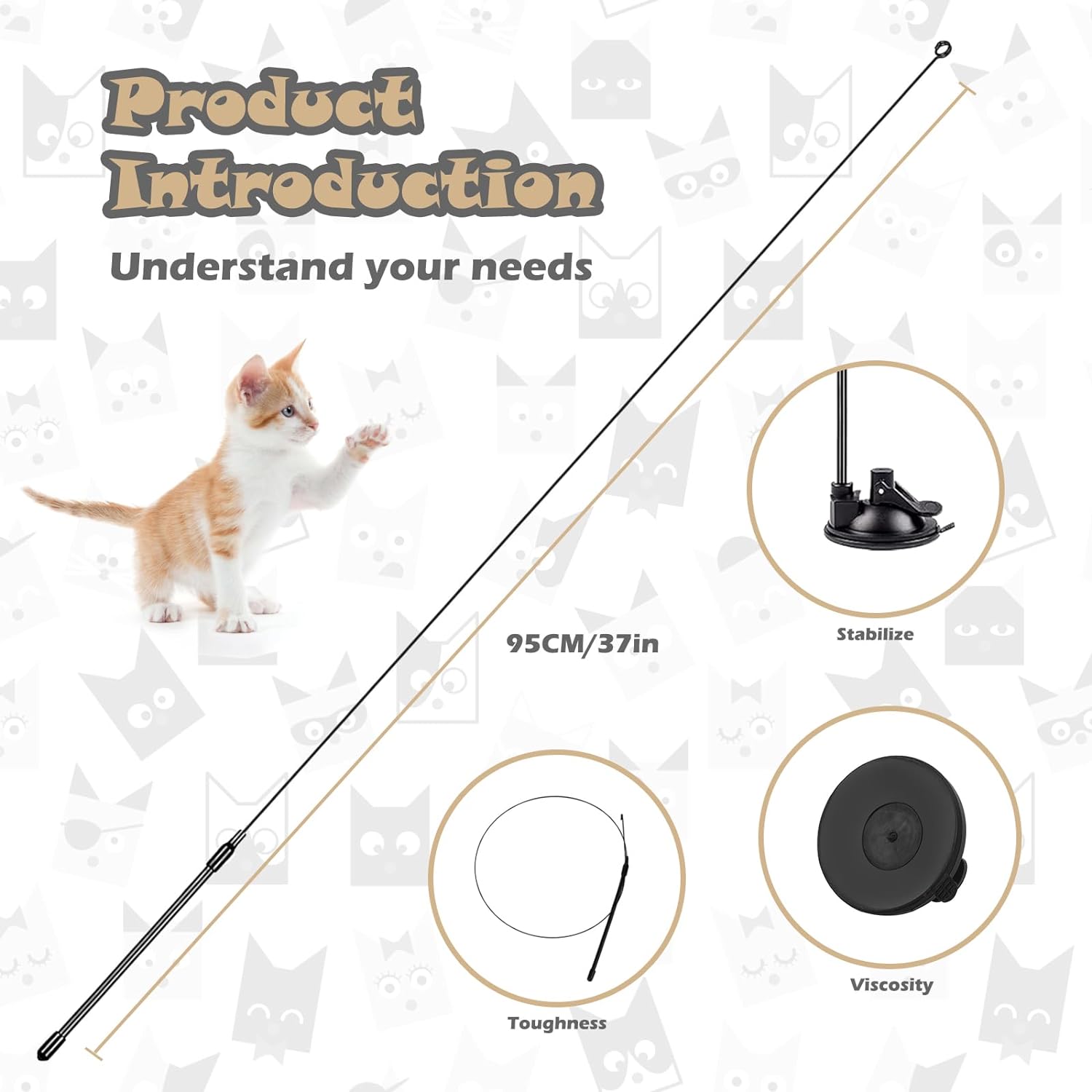 VivaVeder™ | Interaktives Katzenspielzeug natürliche Vogelfeder | 50% RABATT HEUTE! - Weiß