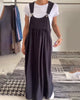 Molly | Lässiges einfarbiges Kleid mit Hosenträgern