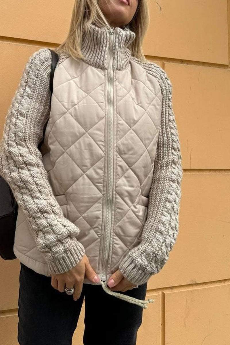 Minia | Einfarbige Patchwork-Jacke