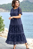 Yarra | Zeitloses langes Spitzenkleid