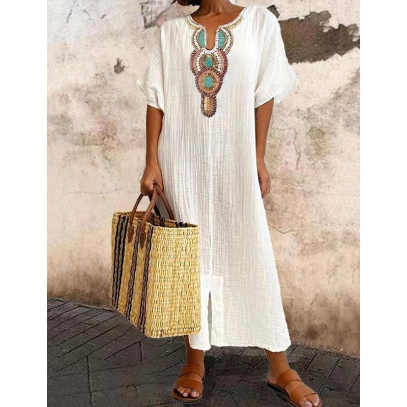 Nell | Tunika-Kleid mit Ethno-Print