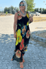 Mildre | Maxikleid aus Seide mit floralem Muster