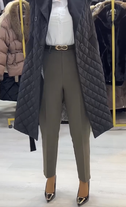 Elisabeth | Gesteppten Mantel in mittlerer Länge