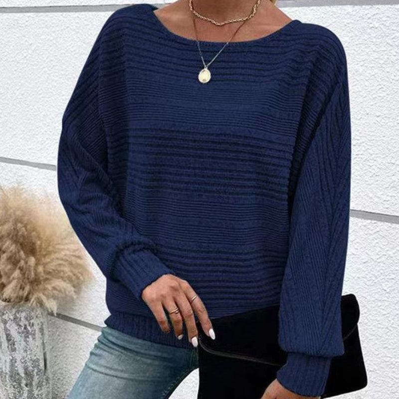 Yarisa | Gestreiftes Langarmshirt mit Rundhals