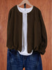 Gabbi™ - Strickjacke lässig da donna - Vest - Dunkelbraun / S