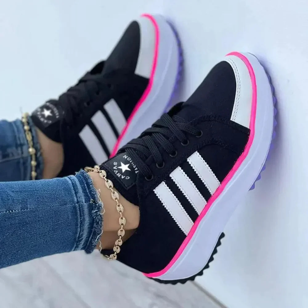 Yurin | Gestreifte Mode Turnschuhe