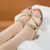 Verra | Glamouröse High-Heel Sandalen mit Schmucksteinen