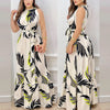 Clare | Tropisches Maxikleid mit Neckholder