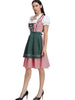 Damen Olivgrünes Dirndl Kleid Oktoberfest