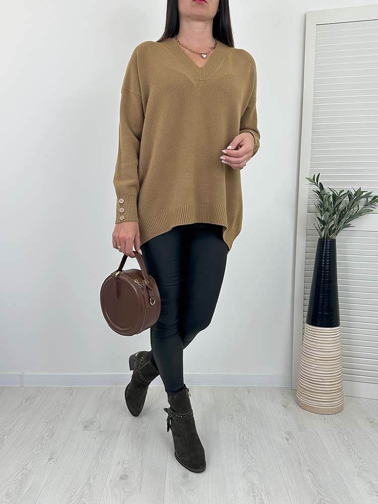 Zoryda | Strickpullover mit V-Ausschnitt