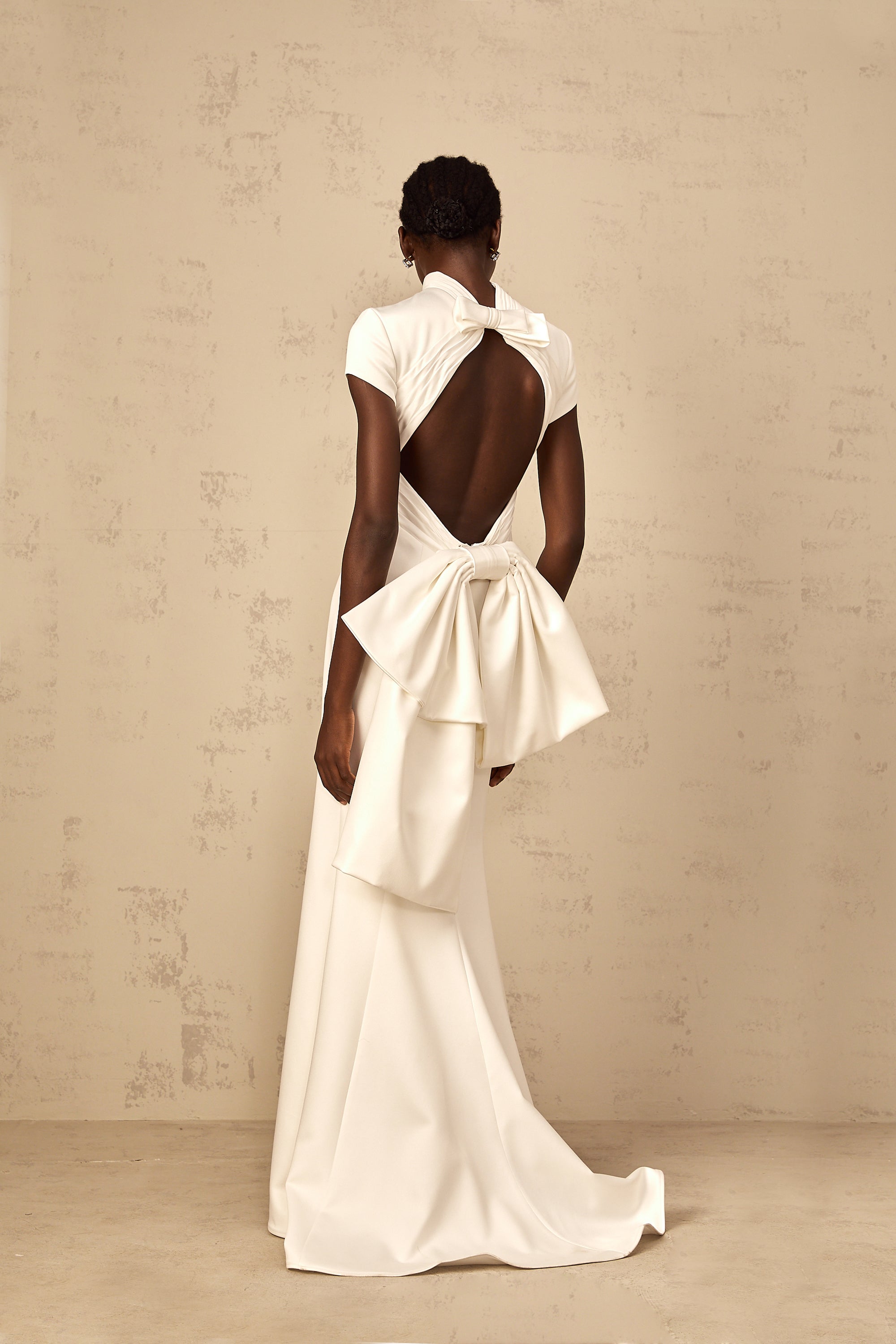 Anelis | Statement-Schleife Meerjungfrau-Maxikleid