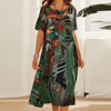 Elvira | Elegantes Midikleid im künstlerischen Stil