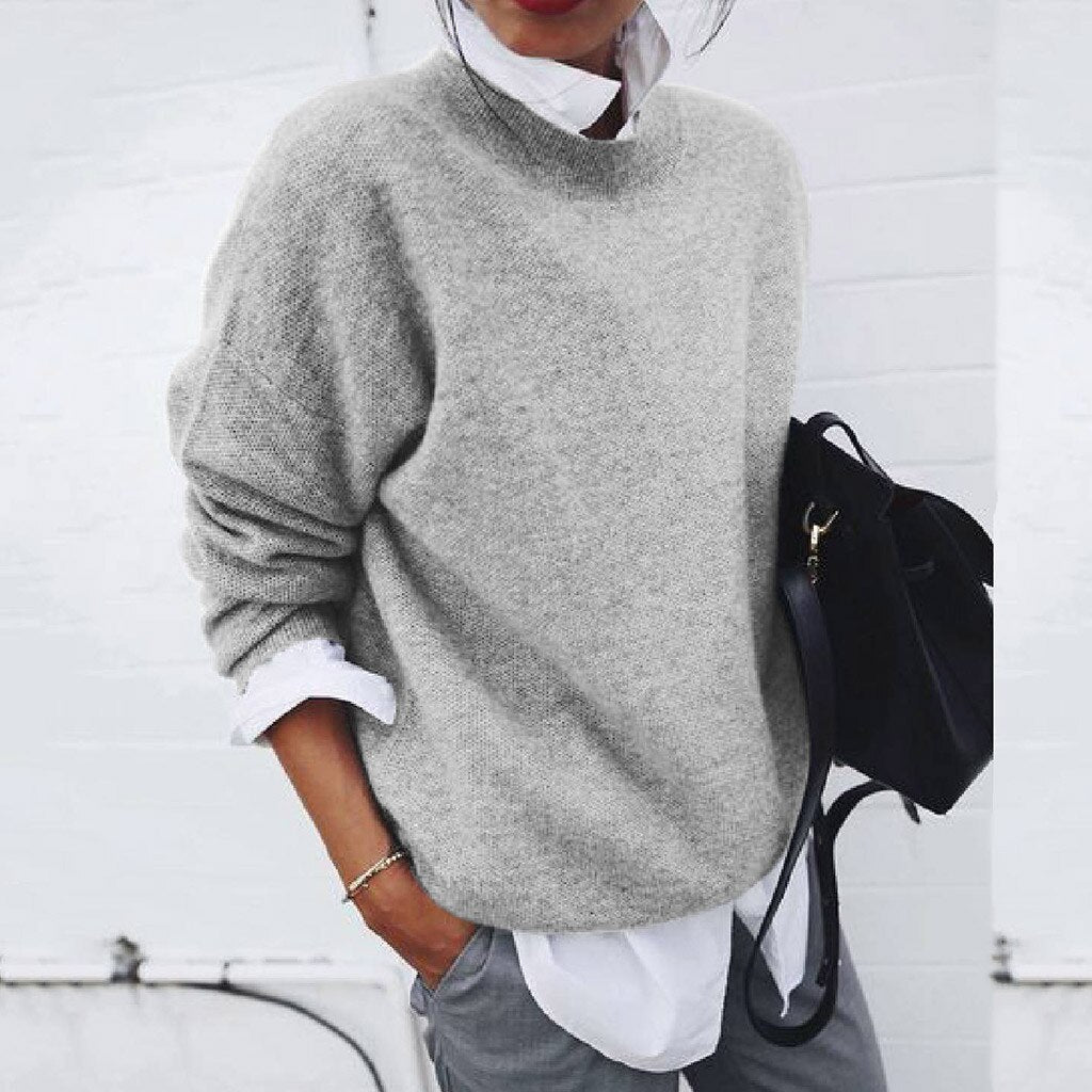 Alira™ - Luxuriöser Pullover - Grau / S