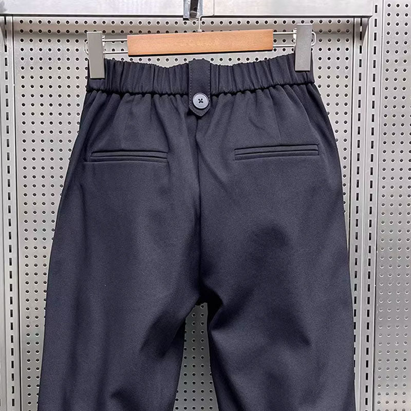 Fynn | Schwarze Plissee-Haremshose - men pants - Schwarz / M