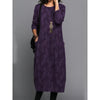 Lena | Stylisches Winterkleid - Lila / S