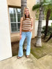 Cienna | Stretch-Jeans mit hoher Taille und weitem Bein