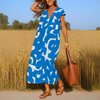 Teresa | elegantes Kleid mit fließendem V-Ausschnitt
