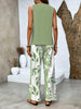 Ratchel | Modisches Damen-Set mit bedrucktem Top und passender Hose