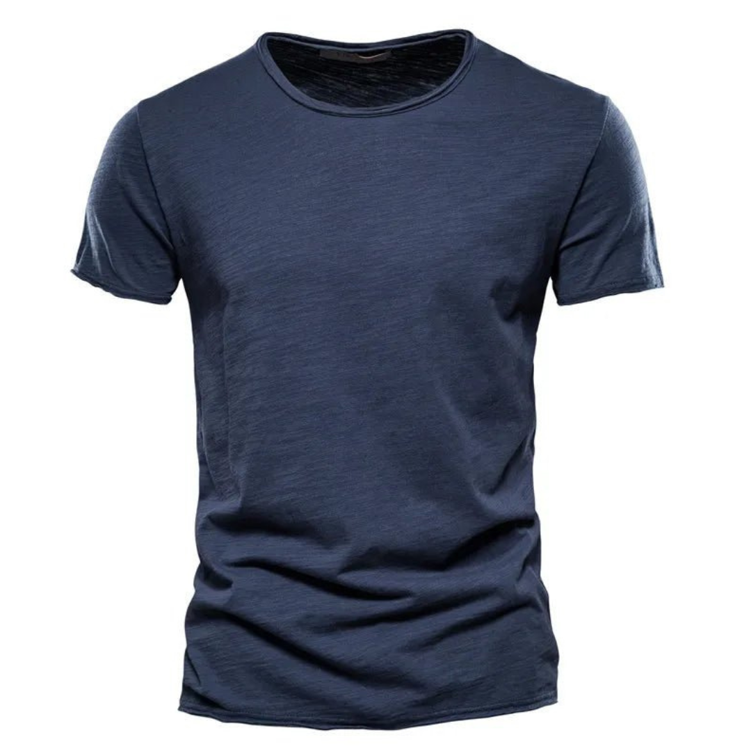 Julian™ | Klassisches T-Shirt - Marineblau / S