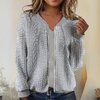 Yvette™ | Bequeme Zipperjacke für Damen - Grau / S