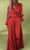 Lilianne | Luxuriöses Satin-Outfit mit Bluse und Hose