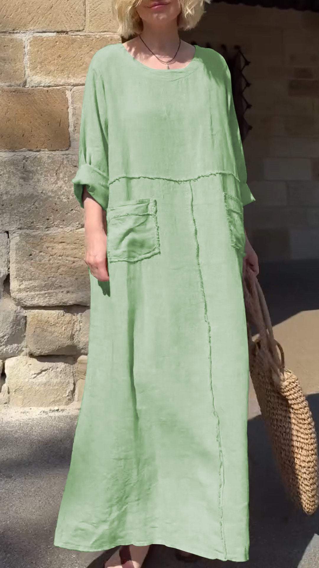 Yancy | Übergroßes Boho-Patchwork-Kleid