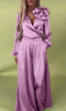 Lilianne | Luxuriöses Satin-Outfit mit Bluse und Hose