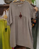 Grace | modisches Kleid aus Baumwolle und Leinen für Damen
