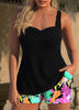 Zaryn | Tankini-Set mit Palmenmuster