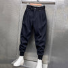 Fynn | Schwarze Plissee-Haremshose - men pants - Schwarz / M