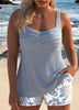 Zaryn | Tankini-Set mit Palmenmuster