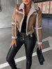 Marcelline™ – Elegante Lederjacke mit Plüschbesatz