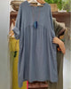 Grace | modisches Kleid aus Baumwolle und Leinen für Damen