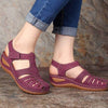 Conny | Ausgeschnittene Leder-Sandalen mit Knöchelriemen