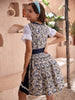 Damen Oktoberfest Dirndl mit Blumendesign